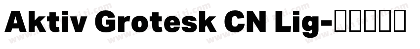 Aktiv Grotesk CN Lig字体转换